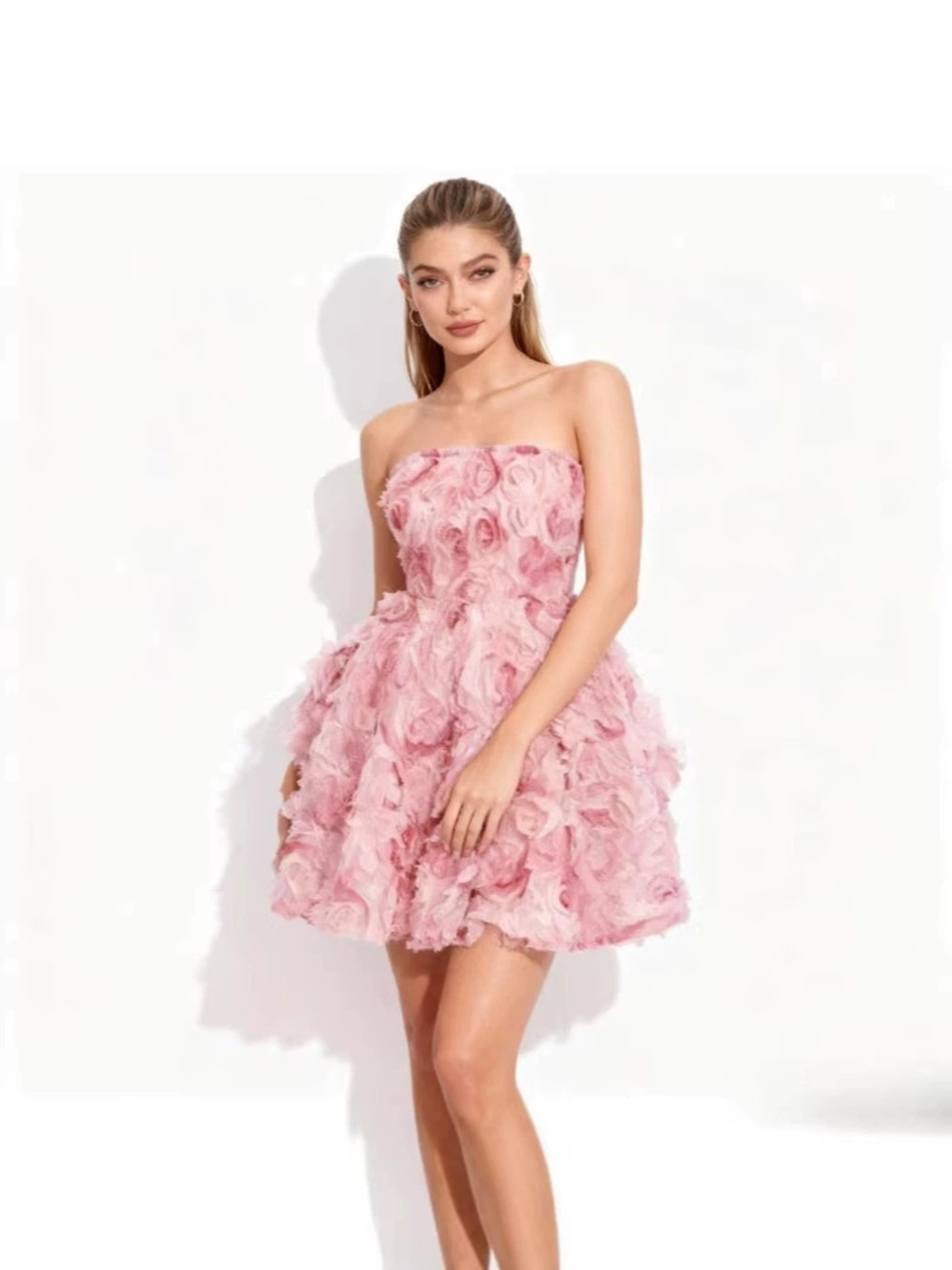 Zara Casual Strapless Design Mini Dress